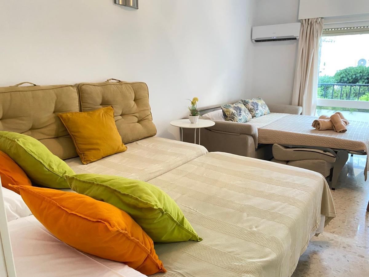 Studio With Access To The Garden. Open Pool. Beach Very Close. Wifi & Netflix Free Apartment Benalmádena Exterior foto